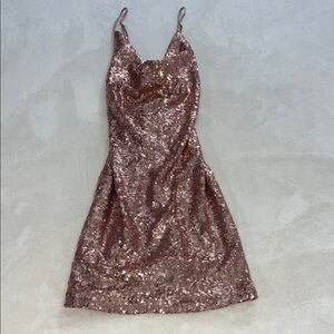 Forever 21 Glittering Pink Mini Dress